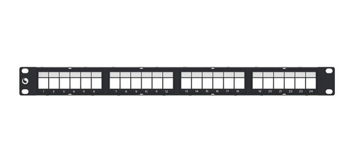 Path Panel Commscope Systimax De 24 Puertos Cat 6 Mod: Black