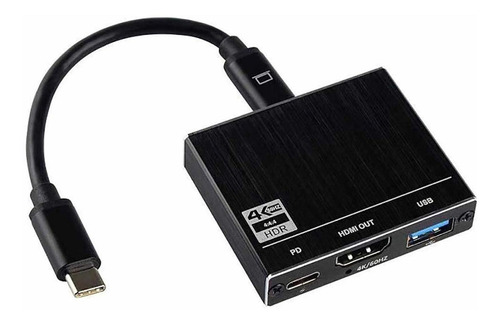 Hub Usb-c Adaptador Multipuerto 3 1 Usb Tipo Hdmi 4k 3.0 Pd