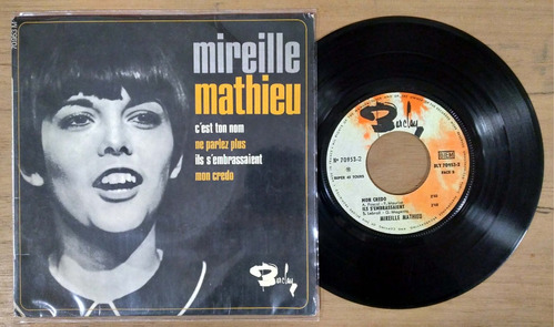 Mireille Mathieu Cest Ton Nom Disco Simple Vinilo Francia