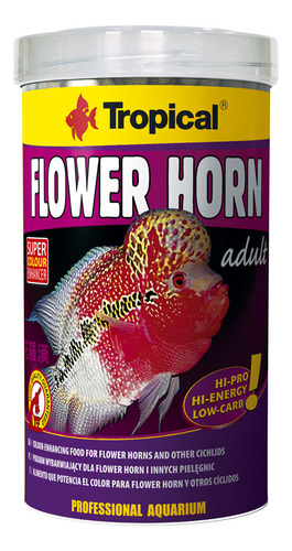 Ração Para Flowerhorn Tropical Flower Horn Adult Pellet 190g