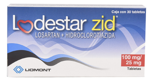 Lodestar-zid Tabletas Recubiertas 100 Mg/25 Mg, 30 Tabletas