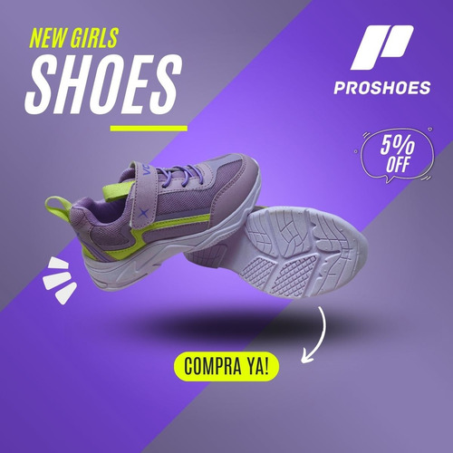 Tenis Casual Para Niña Vox - 6001