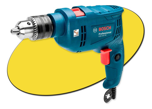 Taladro Percutor Eléctrico 13mm Bosch Professional 550w Re