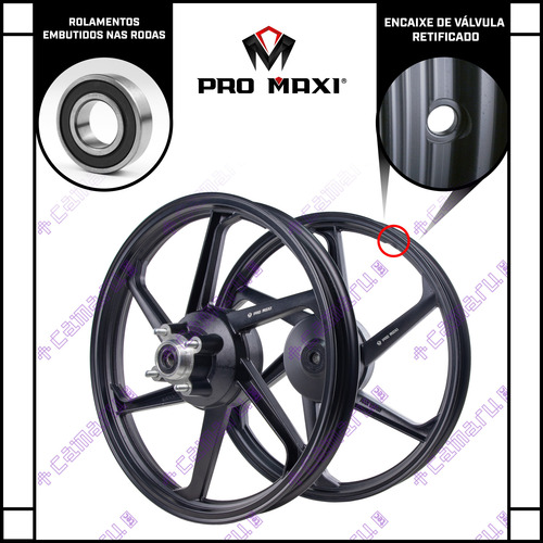Roda Liga Leve Honda Titan Fan 125 2009 A 2013 6 Palitos Par