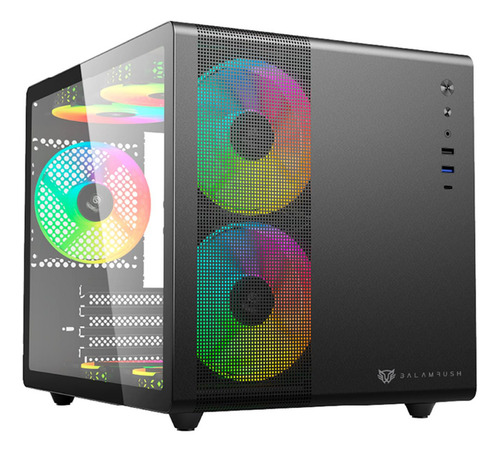 Gabinete Balam Rush Tank Mini Gi930,m-atx,cristal Temp,malla