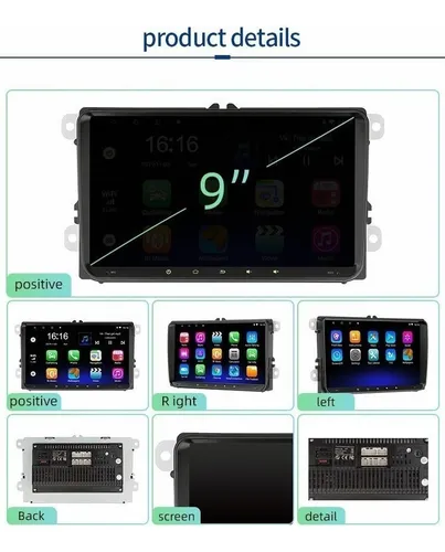 Qp 2+32 Estéreo Android Vw Golf Amarok Jetta Passat Con