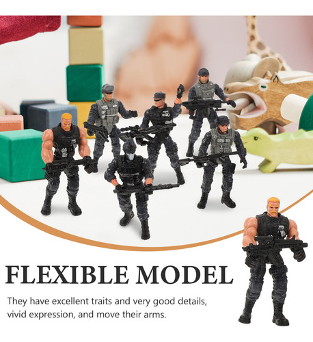 6 Piezas De Modelos De Soldados, Juguetes De Simulación, Fig