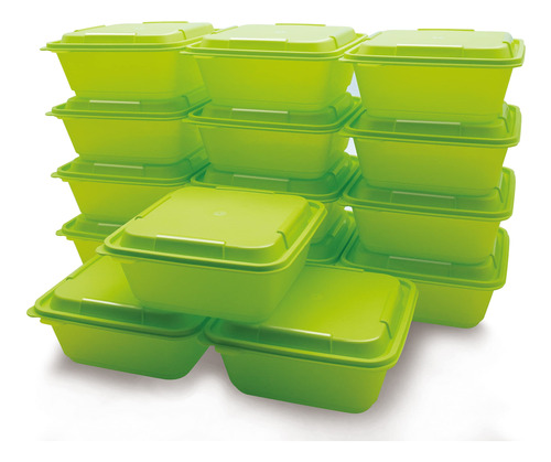 Yuesing [15 Pack Plastic Food Storage Containers With 7grrf