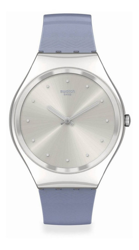 Reloj Swatch Skin Blue Moire Syxs134 Original Agente Oficial