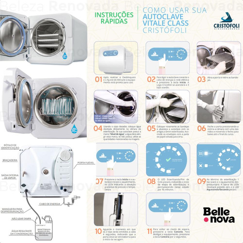 Autoclave Cristofoli Vitale Class 21l Esterilização
