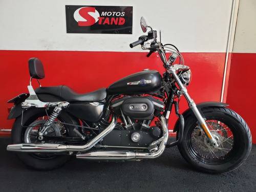 Harley Davidson Sportster Xl 1200 Custom Cb 2015 Preta Preto