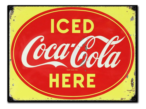 #886 - Cuadro Vintage - Coca Cola Retro Bar Poster No Chapa