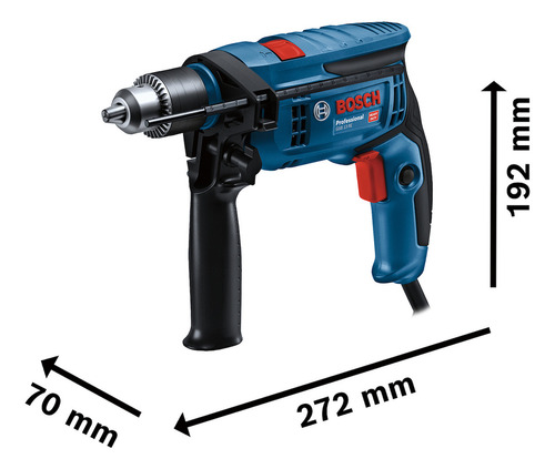 Rotomartillo Taladro Bosch 115v Gsb 13 Re 750w Accesorios Color Multicolor Frecuencia 060 Hz