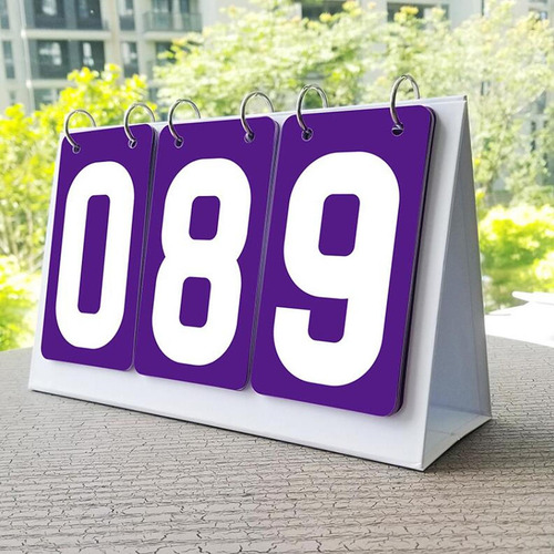 Marcador Deportivo Flip Number Score Board Para FĂștbol