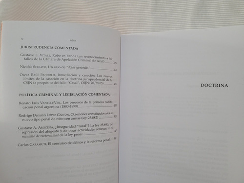 Pensamiento Penal Del Sur N°2 2006 Raul Zaffaroni Di Placido