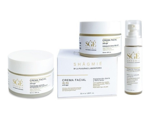 Shagmie Kit Crema Facial Dia Noche +tonico De La Puissance