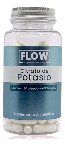 Citrato De Potasio 90 Capsulas Flow