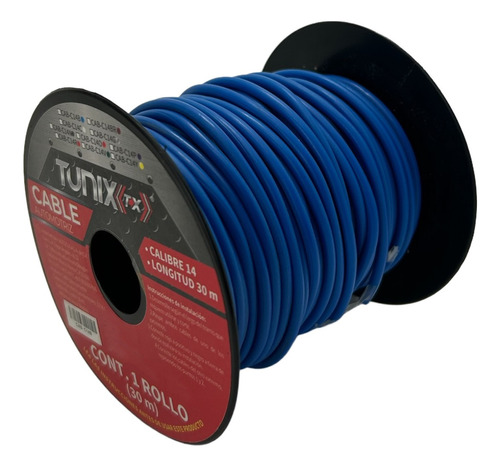 Rollo Cable 30 Metros Audio Automotriz Calibre 14 Colores