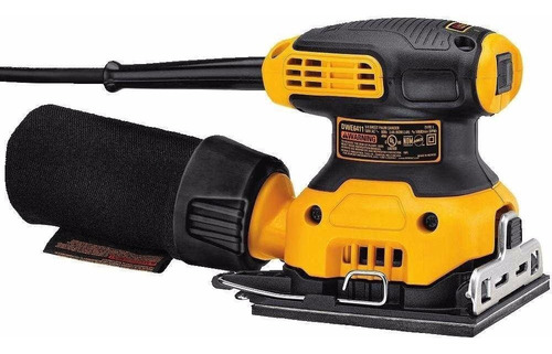 Lixadeira profissional orbital DeWalt DWE6411 amarela 60Hz 230W 127V