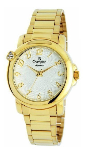 Relógio Champion Elegance Dourado Cn26626h De Vltrlne