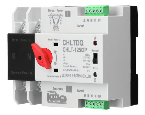 Interruptor Transferencia Automático Compacto Selector Eléct