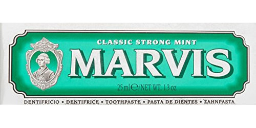 Pasta De Dientes Marvis Classic Strong Mint, Tamaño De Viaje