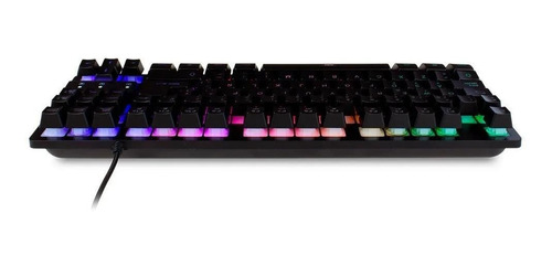 Imagen 7 de 7 de Teclado gamer Vorago KB-503 QWERTY español España color negro con luz RGB