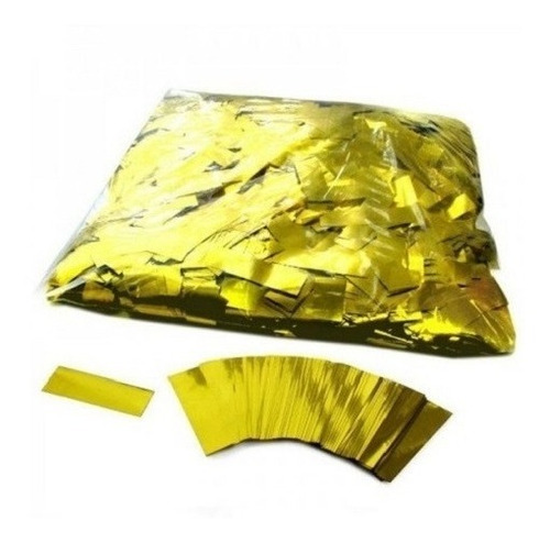 Bolsa Papel Confetti Rect. Metal 500g Dorado