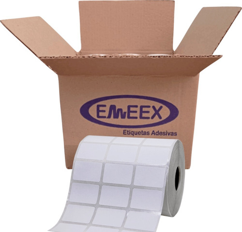Etiqueta 33x22 Couchê, Impressora Zebra, Argox, Elgin, 10 Un Cor Branco