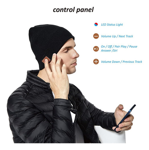 Gorro Con Bluetooth De Lana Hd Estéreo Talla Única