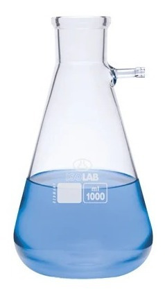 Matraz De Filtración Kitazato Vidrio Borosilicato 500ml