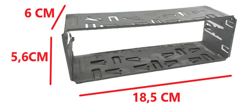 Suporte Moldura Gaveta Radio Som Para Carros 18,5 X 5,6 Cm