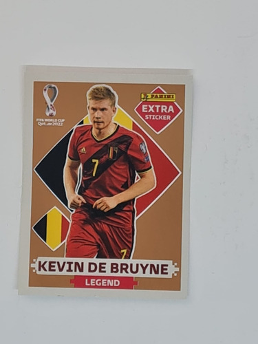 Lámina Extra Sticker Mundial Qatar Kevin De Bruyne Bronce