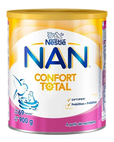 Formula Infantil Nan Confort Total,  2 Piezas /900 Gr. C/u