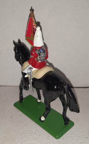 Soldado A Caballo De Metal W Britain Inglaterra 1988 (Usado)