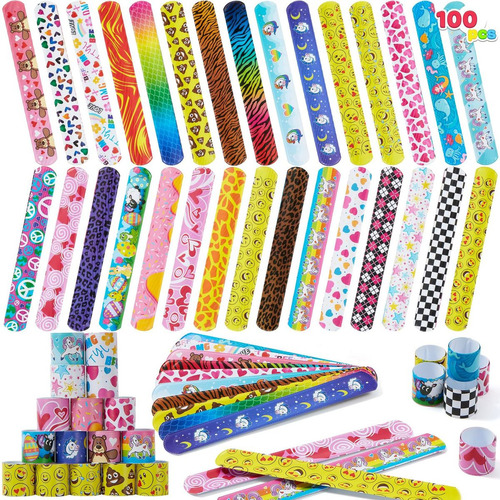 Joyin Toy 72 Pcs Pulseras Para Bofetadas Paquete De Favores