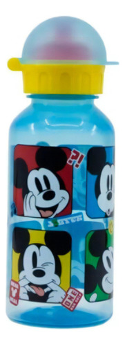 Botella Plástica 370 Ml - Linea Escolar - Mickey - Disney Color Celeste