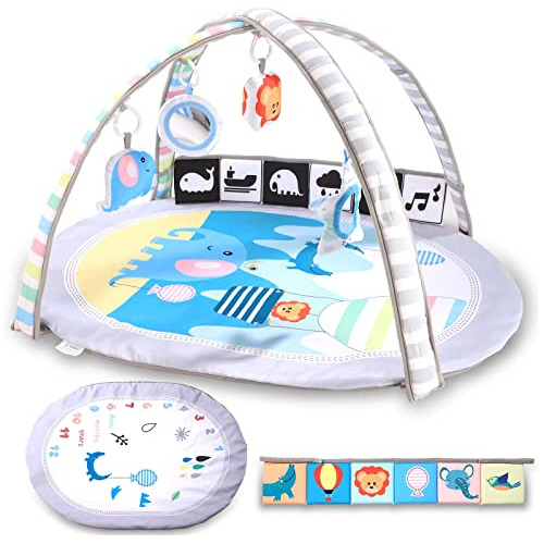 Baby Play Gym, Baby Play Mat Activity Gym With 2 Visual...