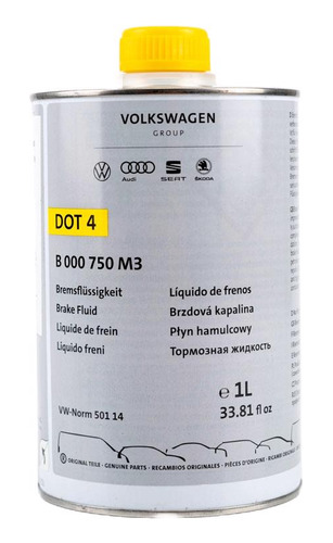 Liquido De Frenos Dot 4 1 Litro Vw Audi Original Volkswagen