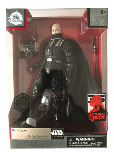 Darth Vader Unmasked Die Cast Metal Disney Star Wars Elite (Usado)
