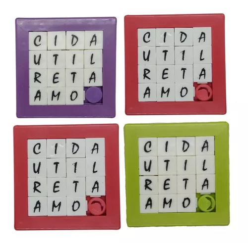 Kit 6 Racha Cuca Brinquedo Prenda Lembrancinha Puzzle Numero - R$ 44,97