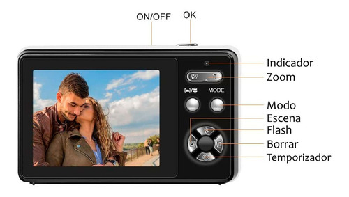 Camara Digital Vak Af 24mp Video 1080p Pantalla Ips 32gb