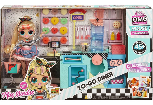 Muñeca Lol Omg Miss Sundae Set To Go Diner +45 Sorpresas