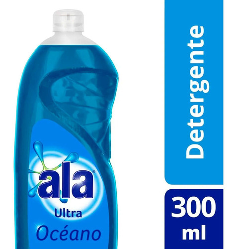 Detergente Lavavajilla Ala Ultra Desengrasante Oceano 300ml