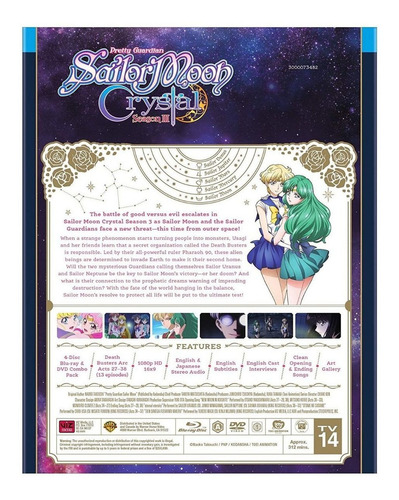 Sailor Moon Crystal Temporada 3 Blu-ray + Dvd