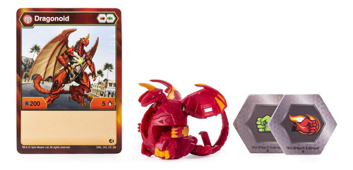 Brinquedo infantil Bakugan, design Dragonoid, 5 cm