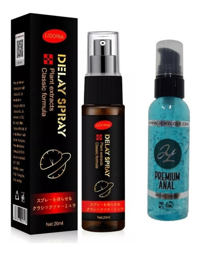 Pack Lubricante Anal Con Anestesia+retardante Eyaculador 