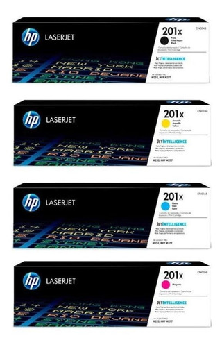 Kit De 4 Cartuchos De Toner Hp 201x Laserjet