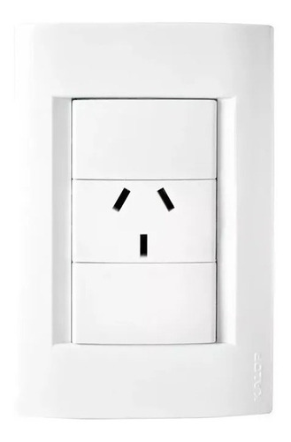 Llave De Luz Armada Kalop Línea Civil 1 Toma Blanco