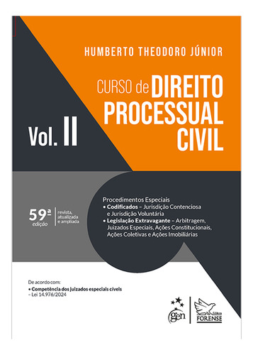 Curso De Direito Processual Civil Volume 2 - 59a Edição 2025 - Humberto Theodoro Jr.